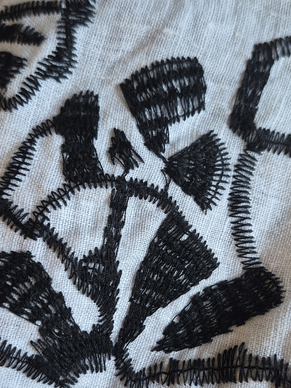 Chico's Black & White Floral Embroidered Jacket - Picture 6 of 6